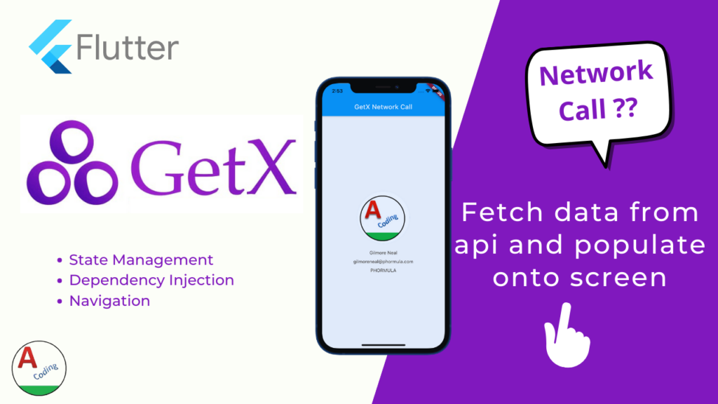 Flutter make network call using GetX library | GetX Api Call - AndroidCoding.in 4