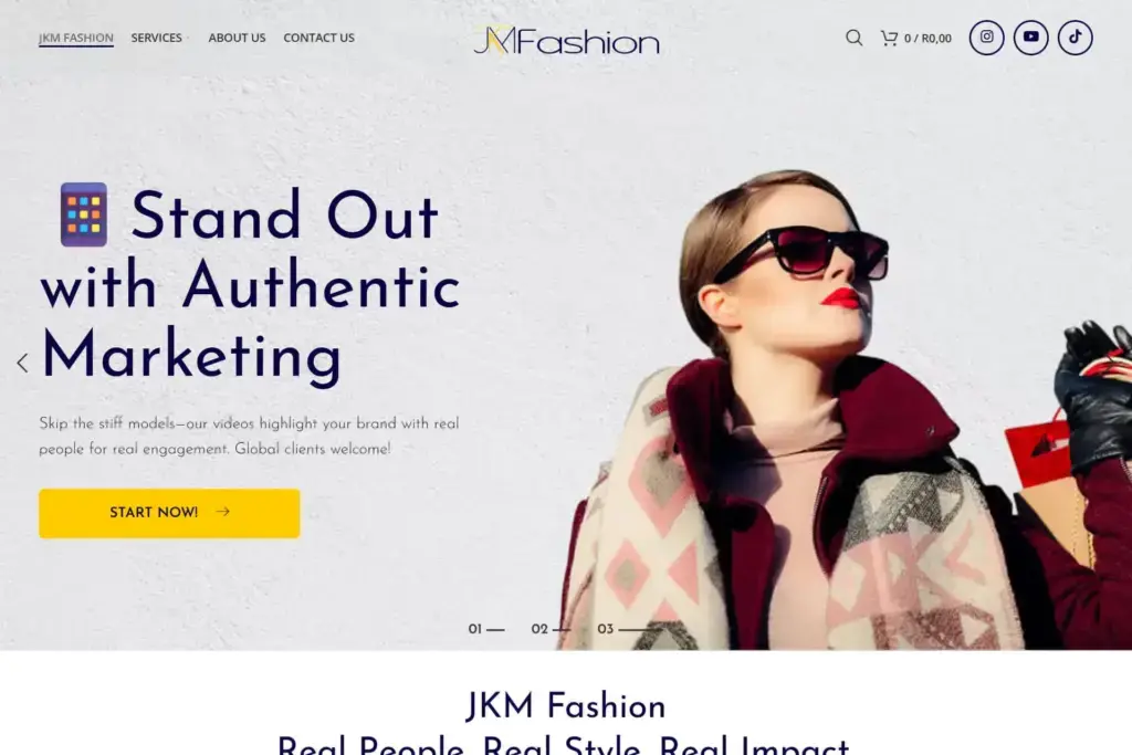 JKM Fashion Responsive Website Design By Pro Web Design